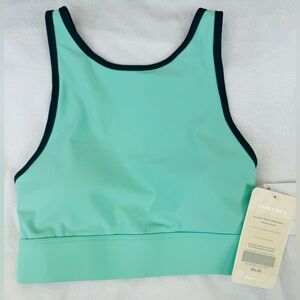 (NWT)Fabletics XXS Sports Bra - Green/Turquoise